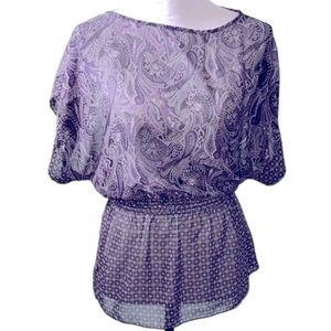 Vintage y2k top Black Flowy Blouse